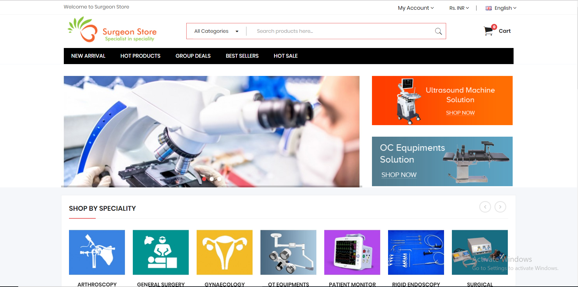 Medical Equipments E-Commerce